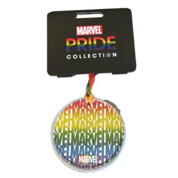 Disney Parks Marvel Pride Collection Strong Disc Christmas Ornament NWT - Picture 1 of 3